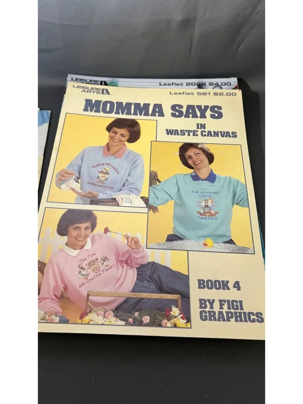 22 Vintage Cross Stitch Patterns For Sweatshirts 1980s Booklets Bundle